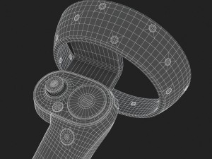 the dell visor windows mixed reality controllers model Modello 3D
