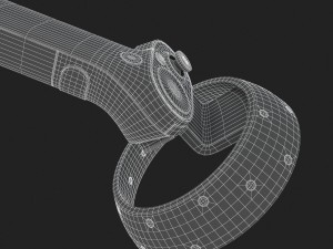 the dell visor windows mixed reality controllers model Modello 3D