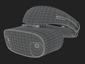 3d o fone de ouvido de realidade mista do Dell Visor Windows Modelo 3D