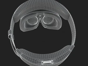 3d o fone de ouvido de realidade mista do Dell Visor Windows Modelo 3D