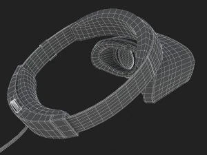 3d o fone de ouvido de realidade mista do Dell Visor Windows Modelo 3D