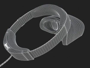 3d o fone de ouvido de realidade mista do Dell Visor Windows Modelo 3D