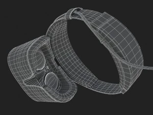 3d o fone de ouvido de realidade mista do Dell Visor Windows Modelo 3D