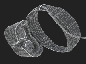 3d o fone de ouvido de realidade mista do Dell Visor Windows Modelo 3D