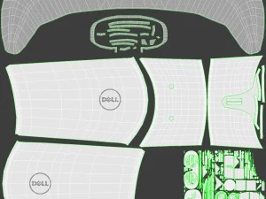 3d set di cuffie e controller Dell Visor Modello 3D