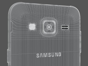 samsung galaxy j2 2017 black 3D Model