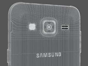 samsung galaxy j2 2017 black 3D Model