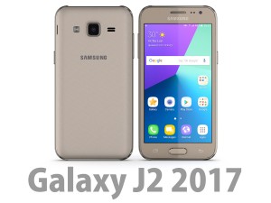 3d samsung galaxy j2 2017 gold 3Dモデル