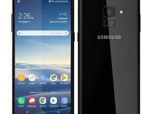3d samsung galaxy a8 plus 2018 black 3D Model