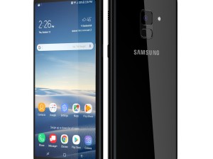 3d samsung galaxy a8 plus 2018 black Modelo 3D