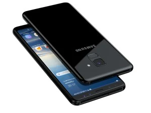 3d samsung galaxy a8 plus 2018 black 3D Model
