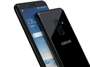 3d samsung galaxy a8 plus 2018 black 3D Model