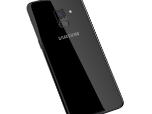 3d samsung galaxy a8 plus 2018 black Modelo 3D