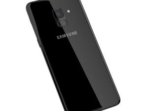 3d samsung galaxy a8 plus 2018 black 3D Model