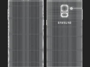 3d samsung galaxy a8 plus 2018 black 3D Model