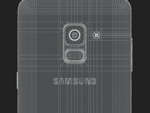 3d samsung galaxy a8 plus 2018 black Modelo 3D