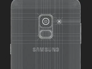 3d samsung galaxy a8 plus 2018 black 3D Model