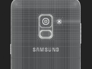 3d samsung galaxy a8 plus 2018 black Modelo 3D
