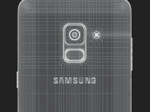 3d samsung galaxy a8 plus 2018 black 3D Model
