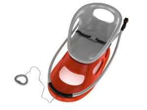 Slittino in plastica 3D Modello 3D