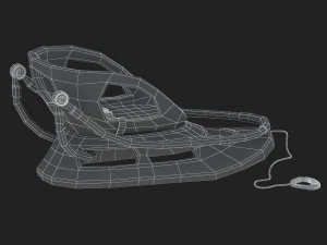 3d plastic baby sled 3D Model