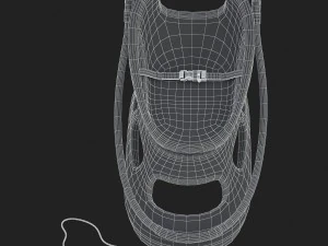 3d plastic baby sled 3D Model