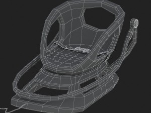 3d plastic baby sled Modèle 3D