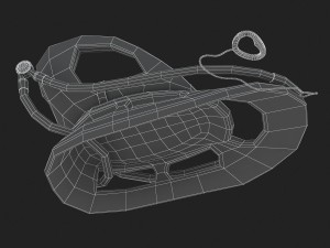 3d plastic baby sled Modèle 3D