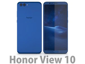 हुआवेई ऑनर व्यू 10 ऑरोरा ब्लू 3D मॉडल