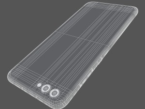 huawei honor view 10 charm red 3D-Modell