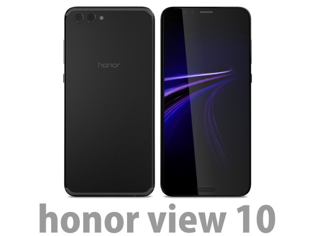 huawei honor view 10 midnight black 3D 模型 .c4d .max .obj .3ds .fbx .stl .blend 
