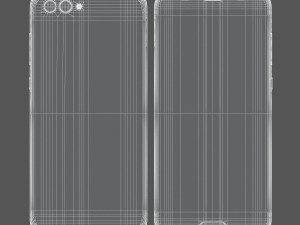 huawei honor view 10 midnight black 3D 模型