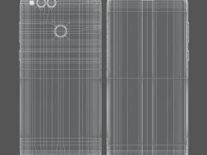 3d huawei honor 7x black model 3D Model
