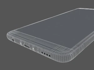 3d huawei honor 7x black model 3D Model
