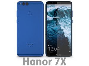 huawei honor 7x blue 3D मॉडल