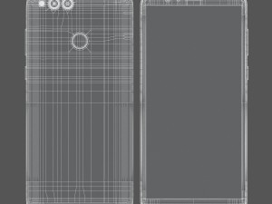 huawei honor 7x blue 3D Model