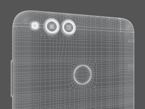 huawei honor 7x blue 3D Model