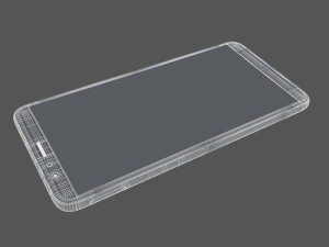 huawei honor 7x blue 3D Model