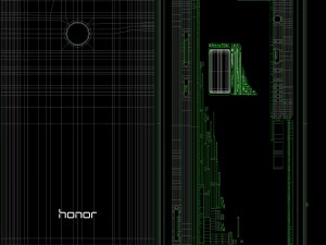 huawei honor 7x blue 3D Model