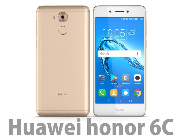 huawei honor 6c gold 3D Model .c4d .max .obj .3ds .fbx .stl .blend