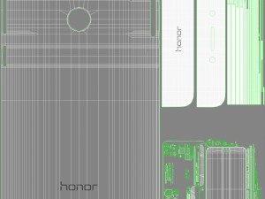 huawei honor 6c silver 3Dモデル