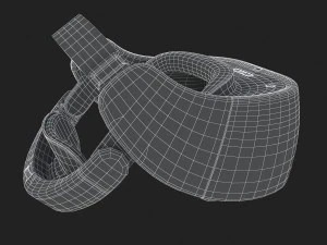 htc vive focus blue headset 3D Model