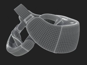 htc vive focus blue headset 3D Model