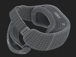 htc vive focus blue headset 3D Model