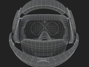 htc vive focus blue headset 3D Model