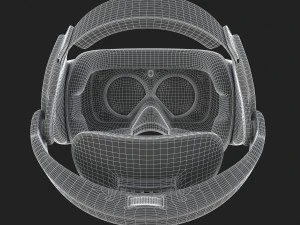 htc vive focus blue headset 3D Model