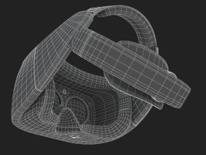 htc vive focus blue headset 3D Model