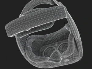 htc vive focus blue headset 3D Model