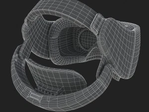 htc vive focus blue headset 3D Model