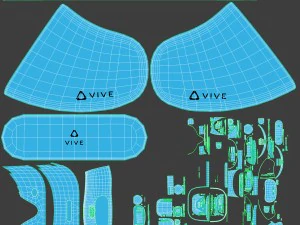 htc vive focus blue headset 3D Model